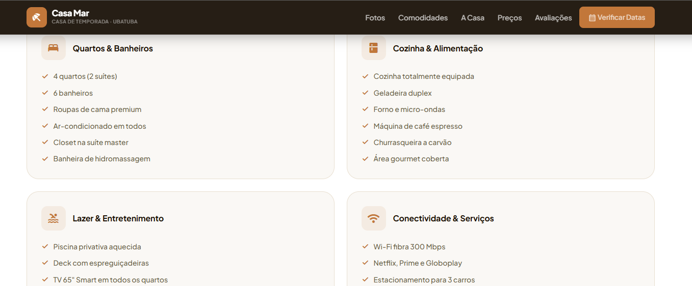 CasaMar Temporada — site criado pela DevGentil